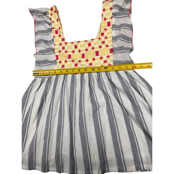 Forever That Girl x Anthropologie Basel Embroidered Tunic Blouse Size 4 - Picture 5 of 8